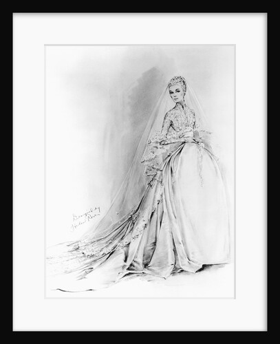 Grace Kelly's Cathedral Wedding Gown by Anonymous
