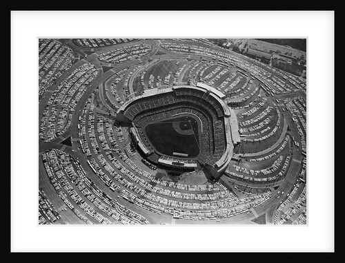 Aerial View of Dodger stadium by Anonymous