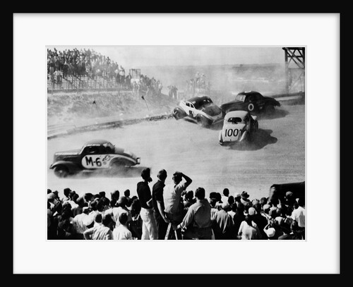 Cars Crashing in Race by Anonymous