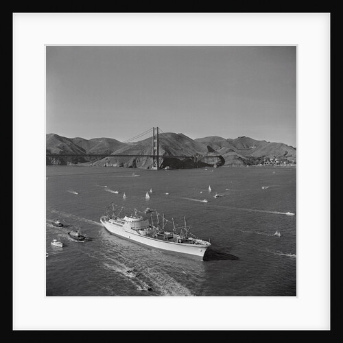 Large Ship Fleet in Ocean by Anonymous
