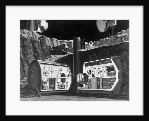 Underground Research Station on the Moon by Anonymous