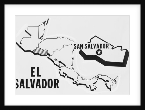 Location Map of El Salvador by Anonymous