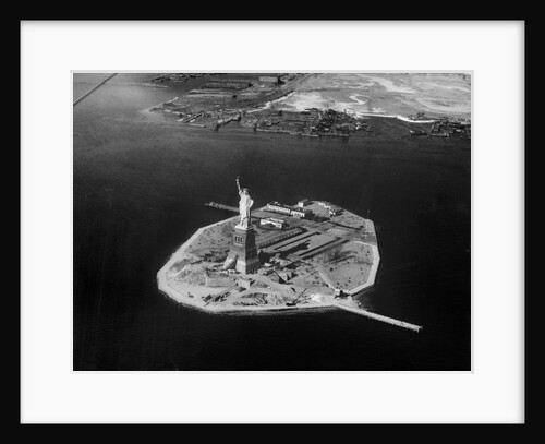 Aerial View of Liberty Island by Anonymous