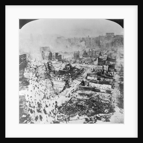 Aerial View of San Francisco Earthquake Damage by Anonymous