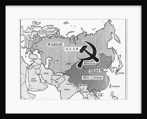 Great Decisions Map of Communist Countries by Anonymous