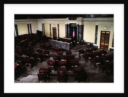 Empty Senate Chamber by Anonymous