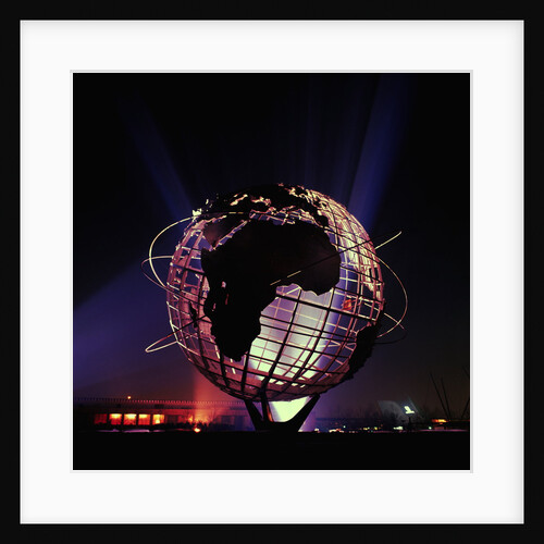 Illuminated United States Steel's Unisphere at the World's Fair by Anonymous