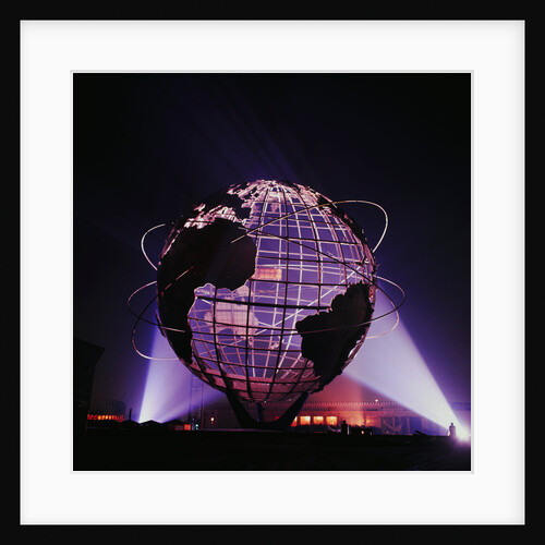 Illuminated United States Steel's Unisphere at the World's Fair by Anonymous