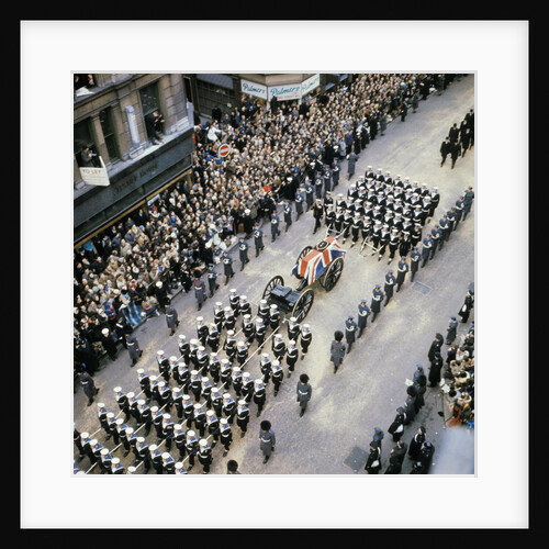 Sir Winston Churchill Funeral Procession by Anonymous