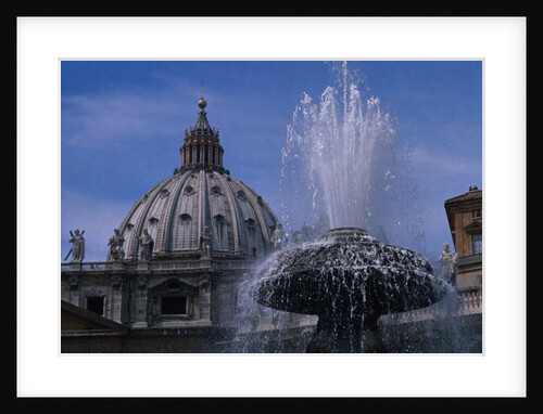 Dome of Saint Peter's with Fountain by Anonymous