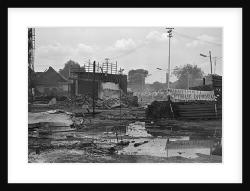Destroyed Headquarters of Indonesian Communist Party by Anonymous