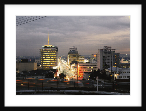 View of Hollywood at Dusk by Anonymous