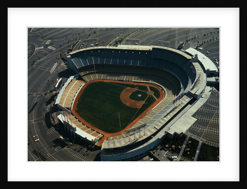 Aerial View of Dodger Stadium with Parking Lots by Anonymous