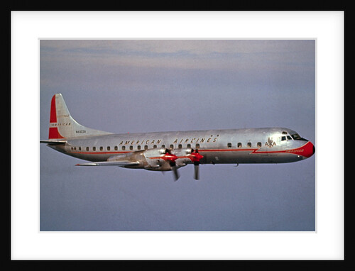 American Airlines Lockheed Electra Turbo-prop 1966 by Anonymous