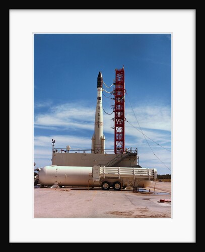 ESSA-II Weather Satellite and Delta Rocket by Anonymous