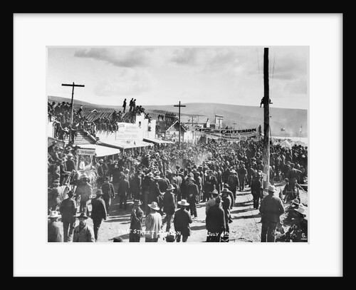 Large Crowd in Dawson City by Anonymous