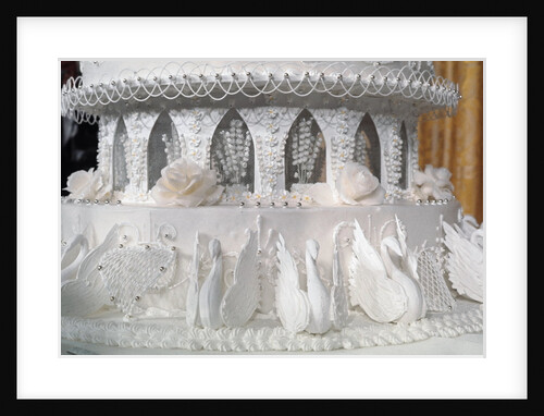 View of Wedding Cake for Luci Johnson and Patrick Nugent by Anonymous
