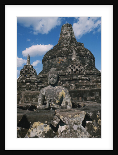 Buddhist Statues on Stupas by Anonymous