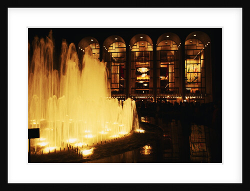 Night View of Metropolitan Opera House by Anonymous