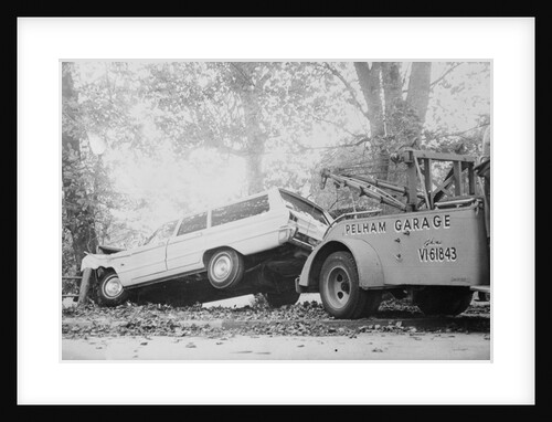 Tow Truck Towing Station Wagon by Anonymous