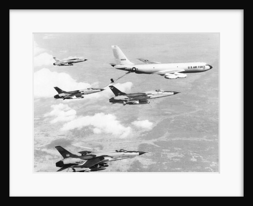 Fighter Jets Refueling in Flight by Anonymous