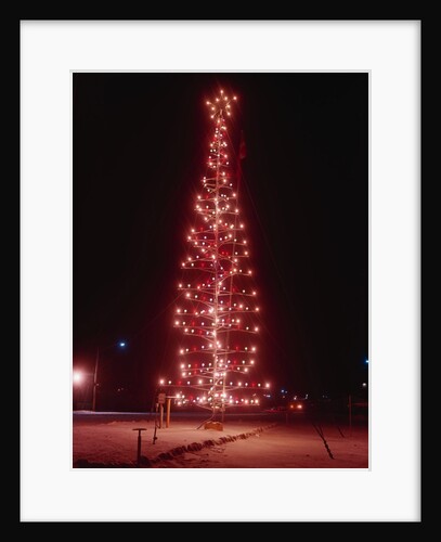 View of Christmas Tree Made of Metal Pipes by Anonymous