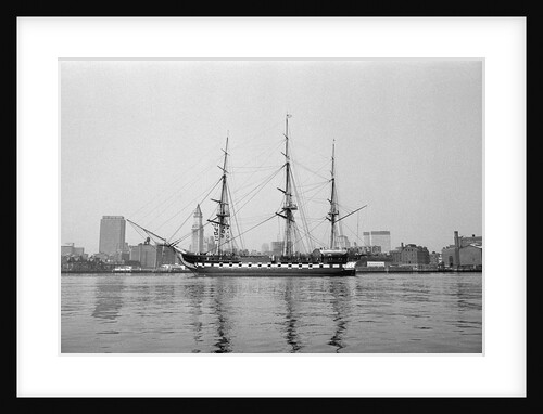 Old Ironsides in Boston Harbor by Anonymous