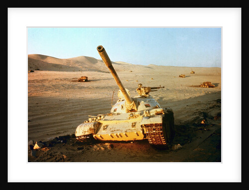 Wrecked Jordanian Tanks in Judean Hills by Anonymous