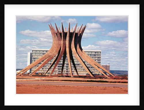 View of Brasilia Cathedral Under Construction by Anonymous