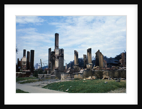 Buildings Destroyed in Fire by Anonymous