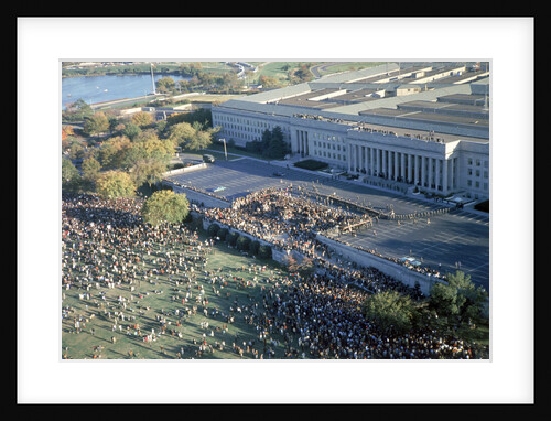 Aerial View of Vietnam War Demonstration by Anonymous