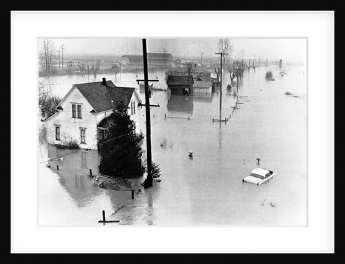 Snohomish River Floods on Christmas by Anonymous