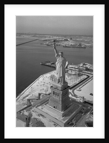 Aerial View of Statue of Liberty by Anonymous