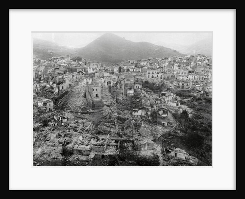 Ruins of Gibellina at Mountainside by Anonymous