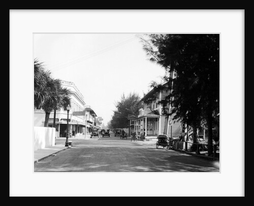 Early View of Automobiles on Main Street of Palm Beach by Anonymous