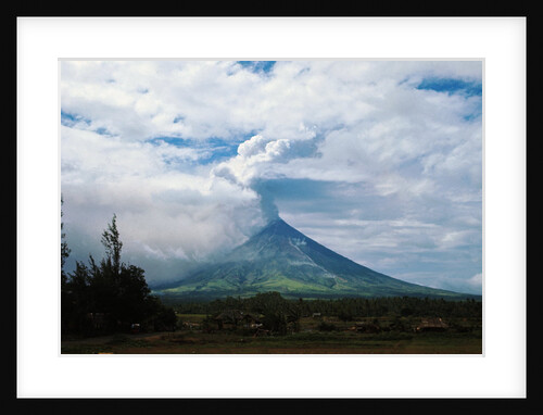 View of Smoking Mount Mayon by Anonymous