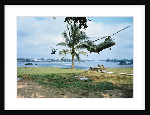Helicopters Arriving to Evacuate Wounded by Anonymous