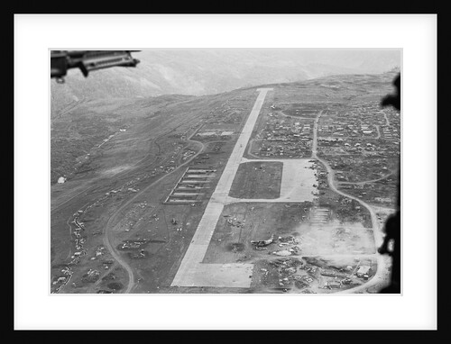 Aerial View of Airstrip and Air Force Base by Anonymous