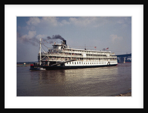The Delta Queen Churning Towards St. Louis by Anonymous