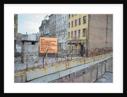German Border Poster by Anonymous