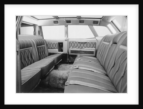 Interior of Presidential Limousine by Anonymous