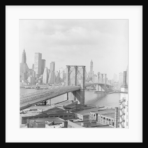 Brooklyn Bridge Site to City by Anonymous