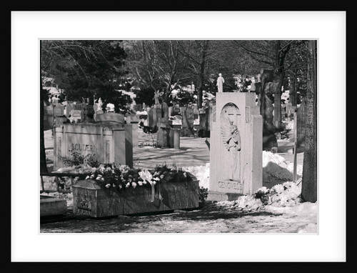 Coffin at Burial Site by Anonymous