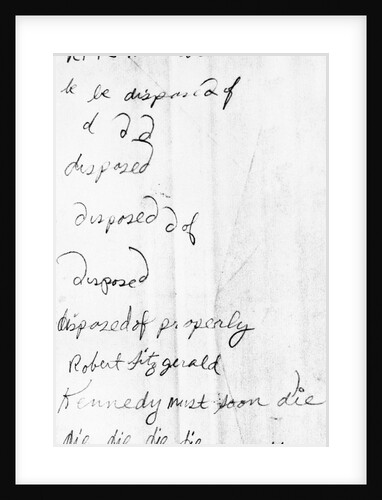 Document from Sirhan Sirhan Trial by Anonymous