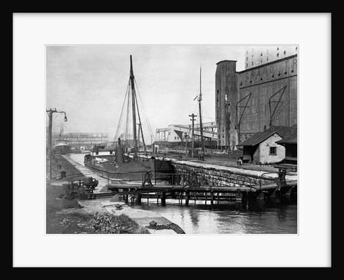 View of Canal Locks over Water by Anonymous