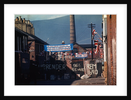 Barricade Erected by Belfast Protestants 1969 by Anonymous