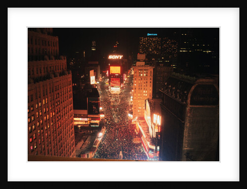 New Years Eve Crowd in Times Square by Anonymous