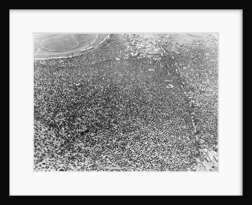 Aerial View of Crowd of Thousands by Anonymous