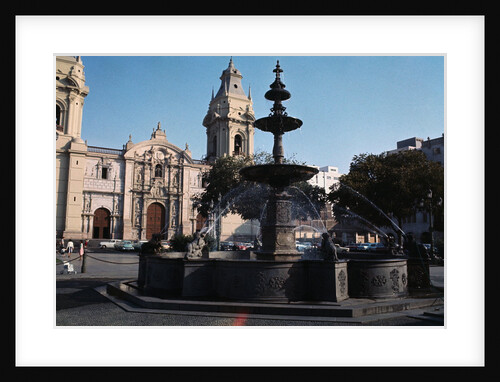 Bronze Fountain in the Plaza de Arms by Anonymous