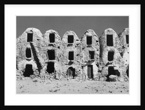 Abandoned Ghorfas in Tunisia by Anonymous
